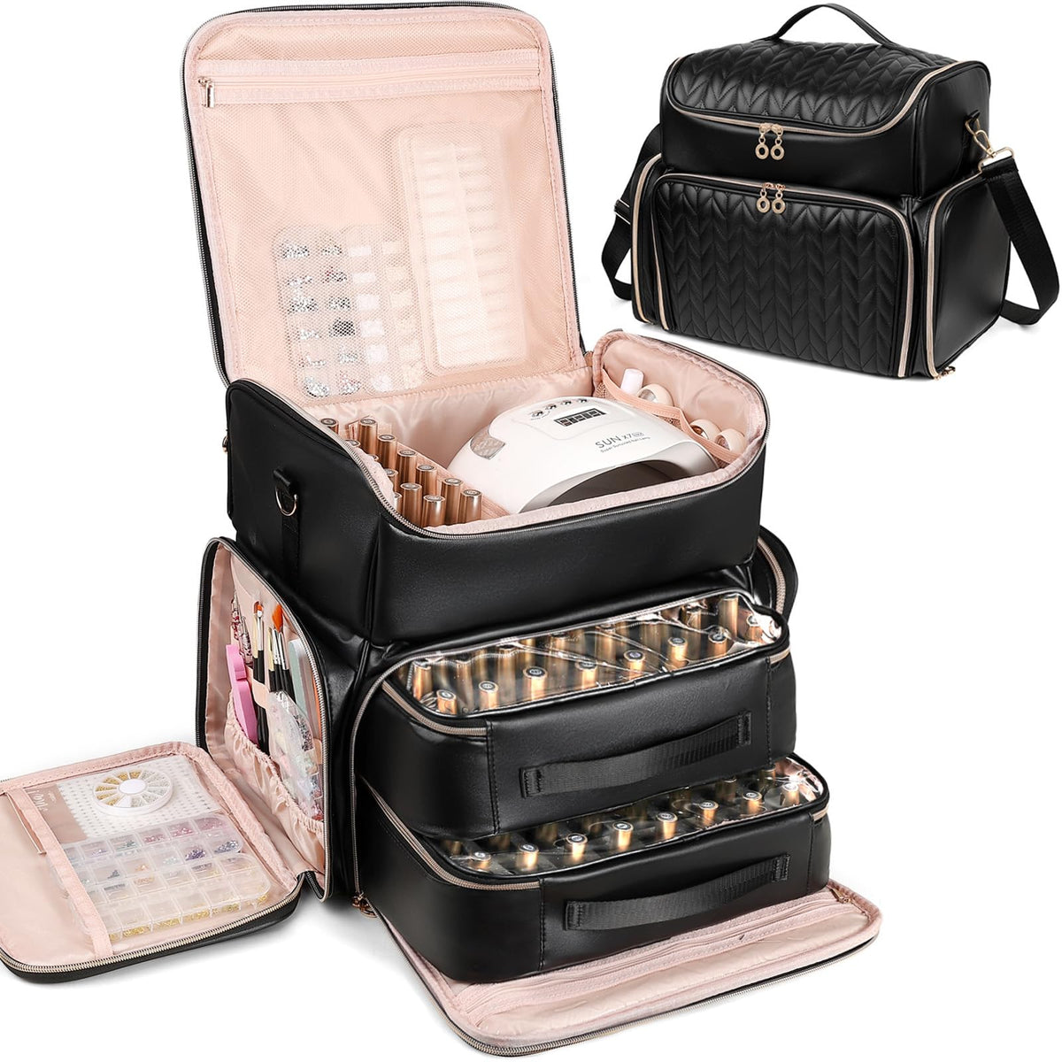 Uross quilted PU leather front closed with professional look and protection