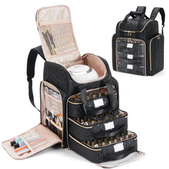 Uross front view organizer bag showing sleek exterior and handle for easy transport