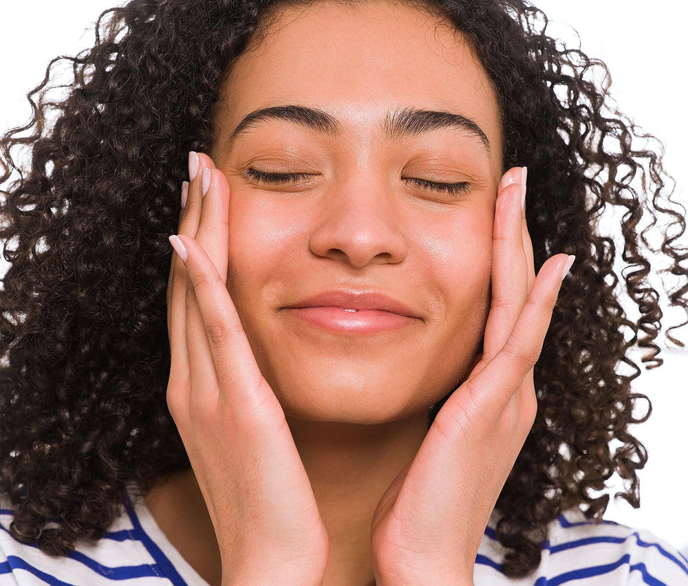 Man applying Ursa Major gel moisturizer for calming, non-greasy finish
