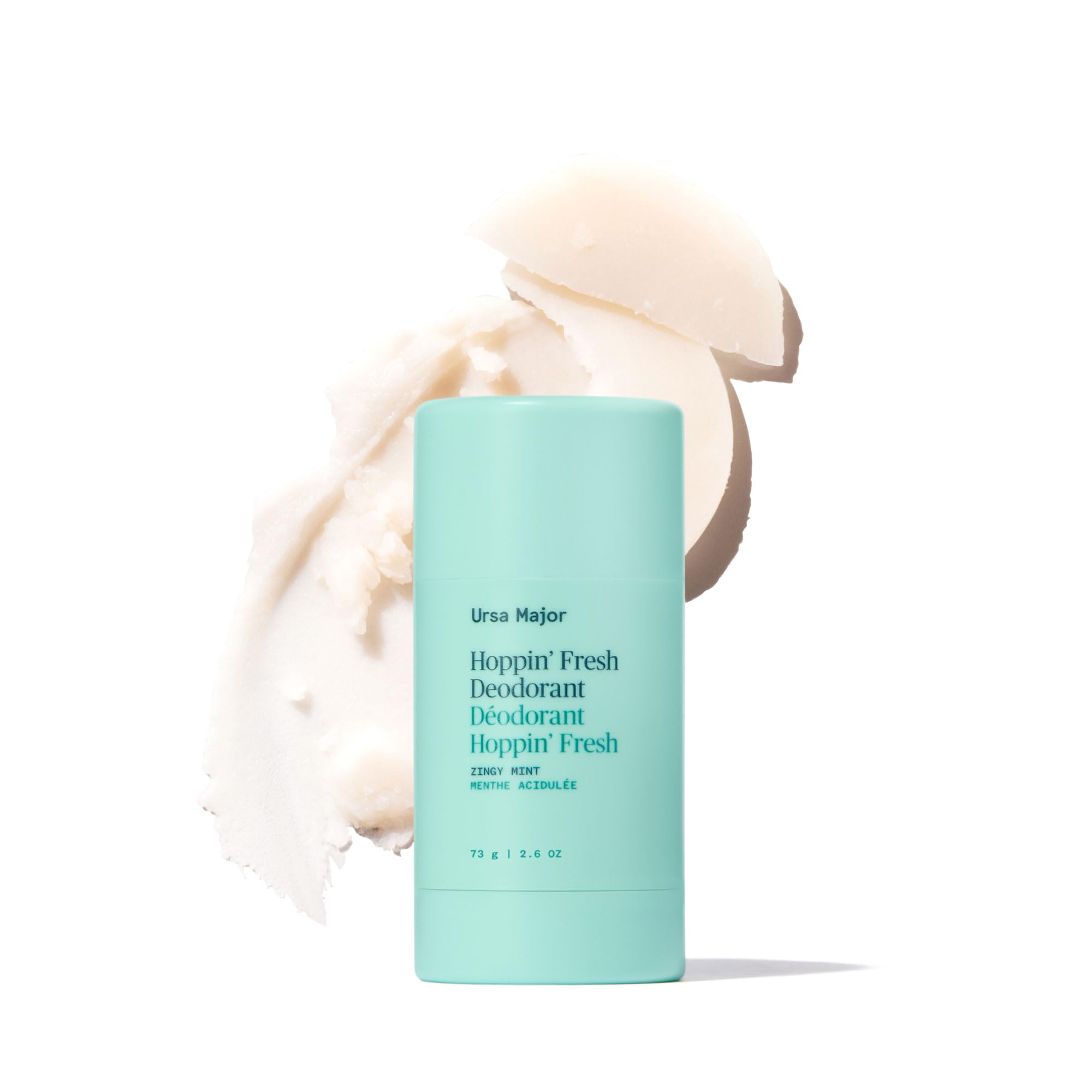 Ursa Major front packaging showing clean stick and branding benefit: travel-ready freshness