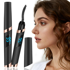 URSOBTF heated eyelash curler front view showing compact design and controls, easy styling