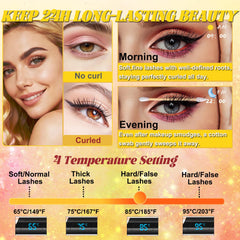 URSOBTF heated lash curler barrel close-up highlighting smooth heating surface for even curls