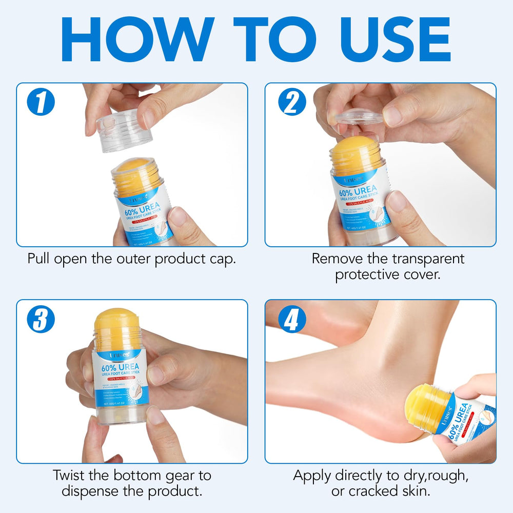 Uruses trio pack lifestyle on shelf shows ready-at-hand foot care solution