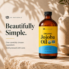 US Naturals amber glass bottle detail protecting oil quality and reducing light exposure