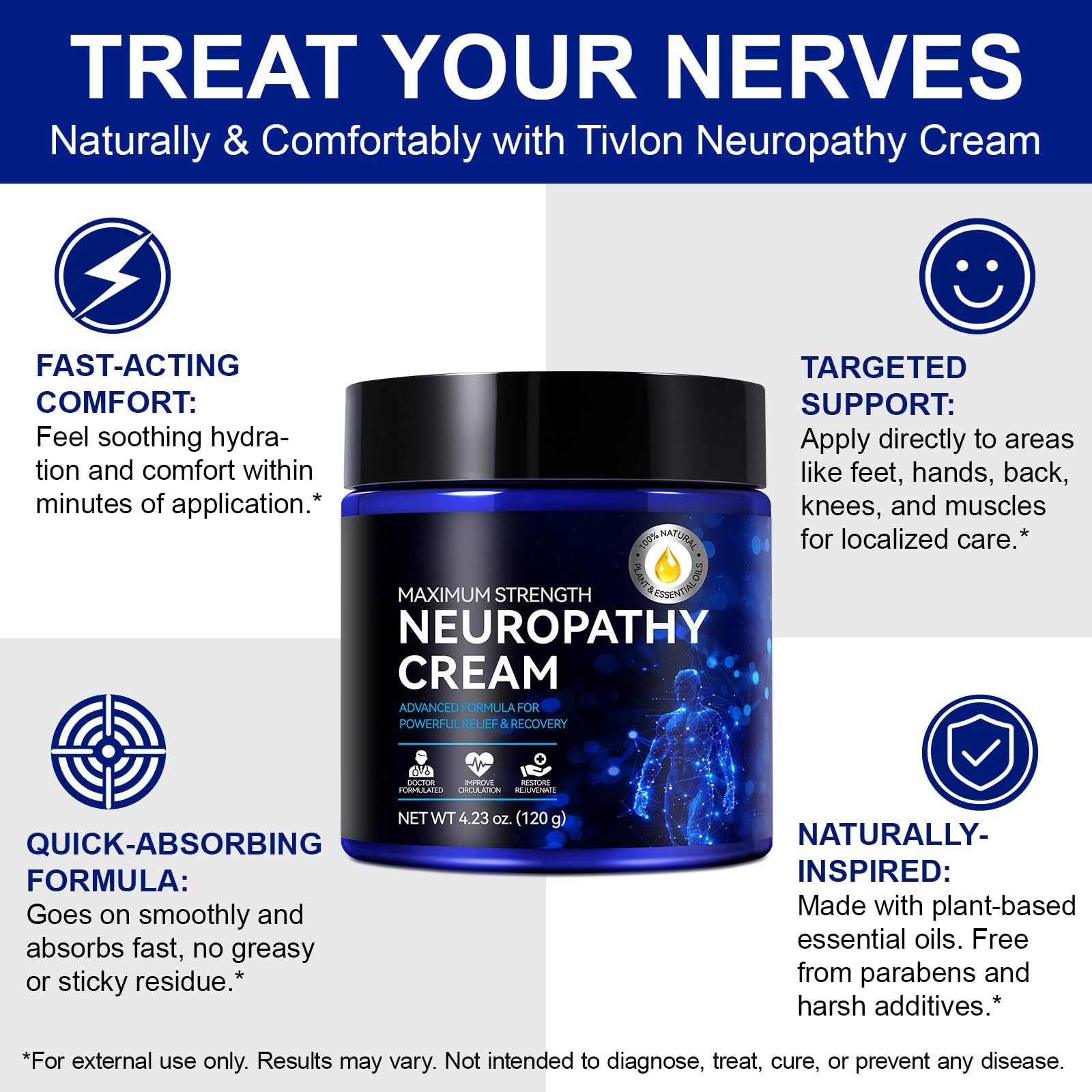 USBSREGARDS cream spread on hand demonstrating smooth application and cooling feel