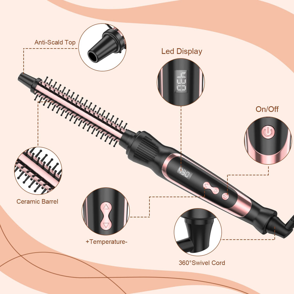 USHOW control panel showing digital temperature, adjustable heat for all hair types