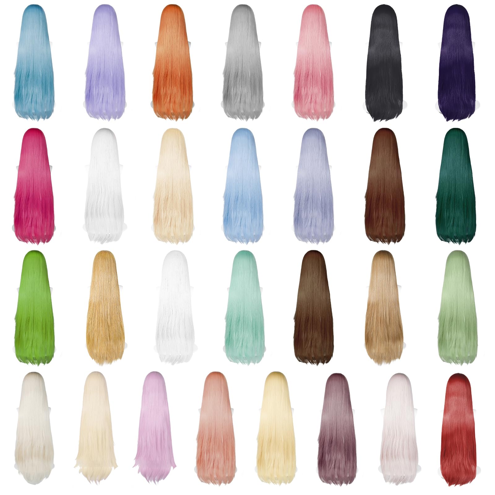 UTIEHD wig beside ruler illustrating 100cm length for accurate size reference