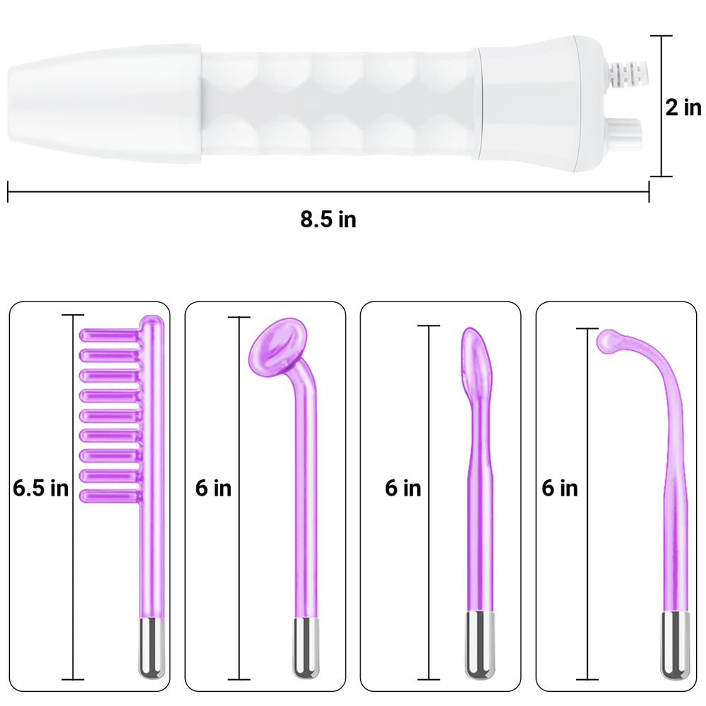 UUPAS set of four purple glass electrodes laid out for targeted treatment benefit