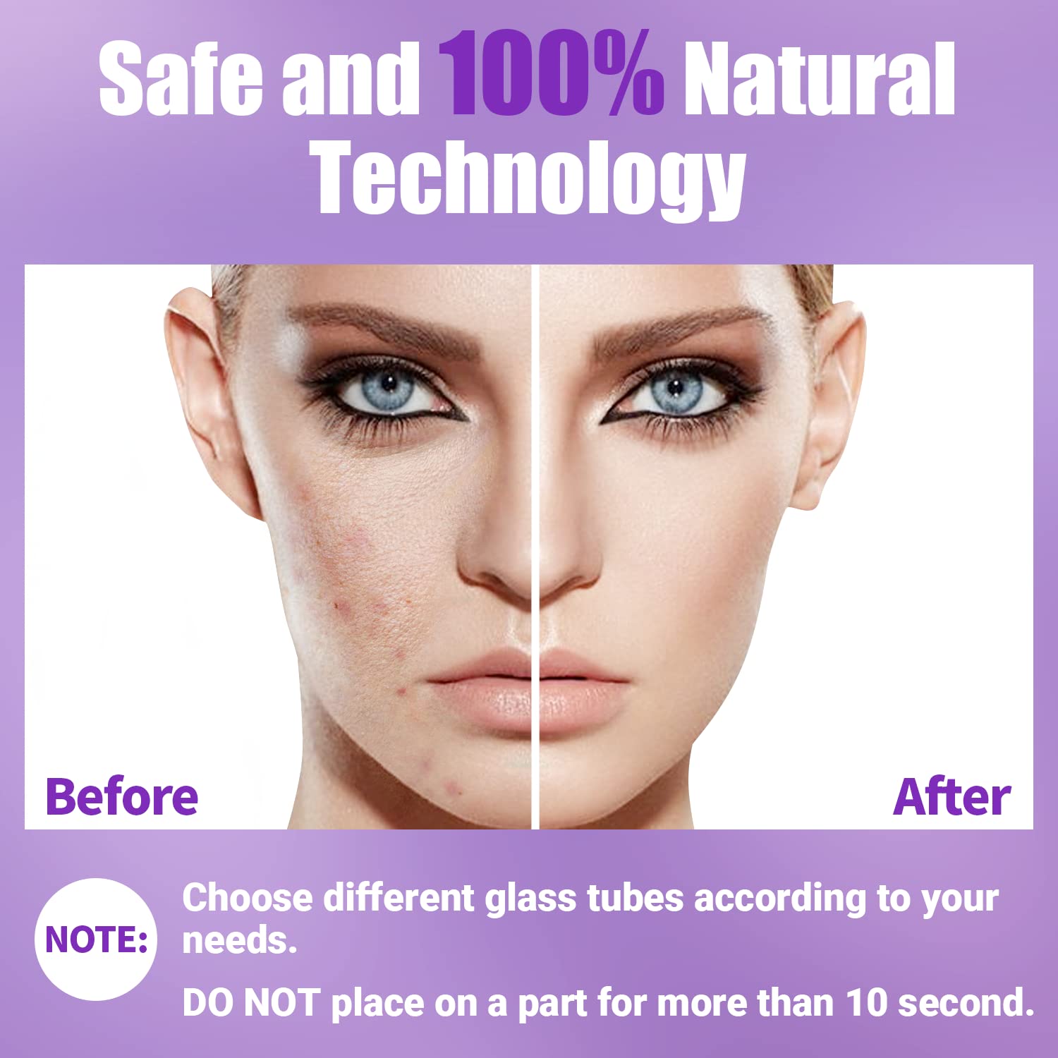UUPAS device in use on cheek showing targeted application benefit