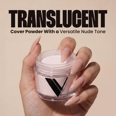 V Beauty Pure powder texture close-up highlighting smooth workability