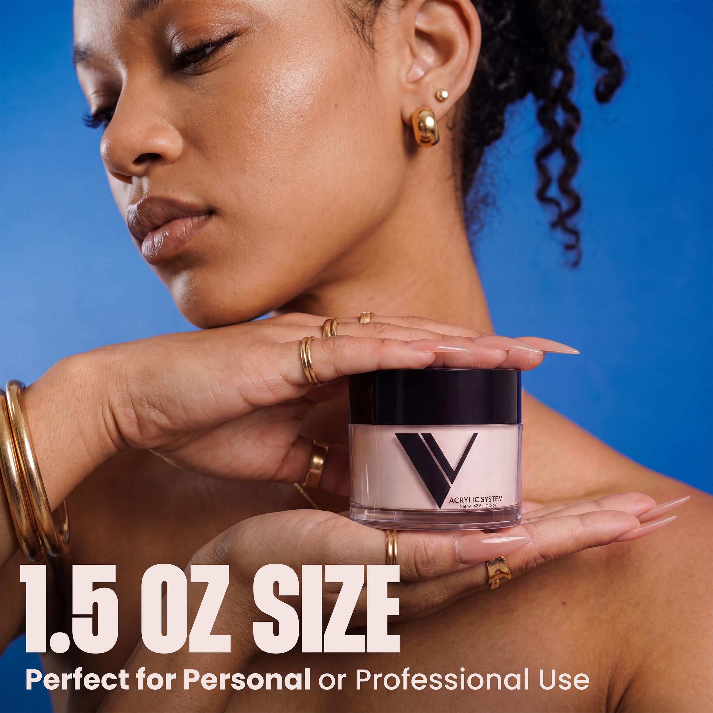 V Beauty Pure being applied in a salon demonstrating reliable adhesion and shaping