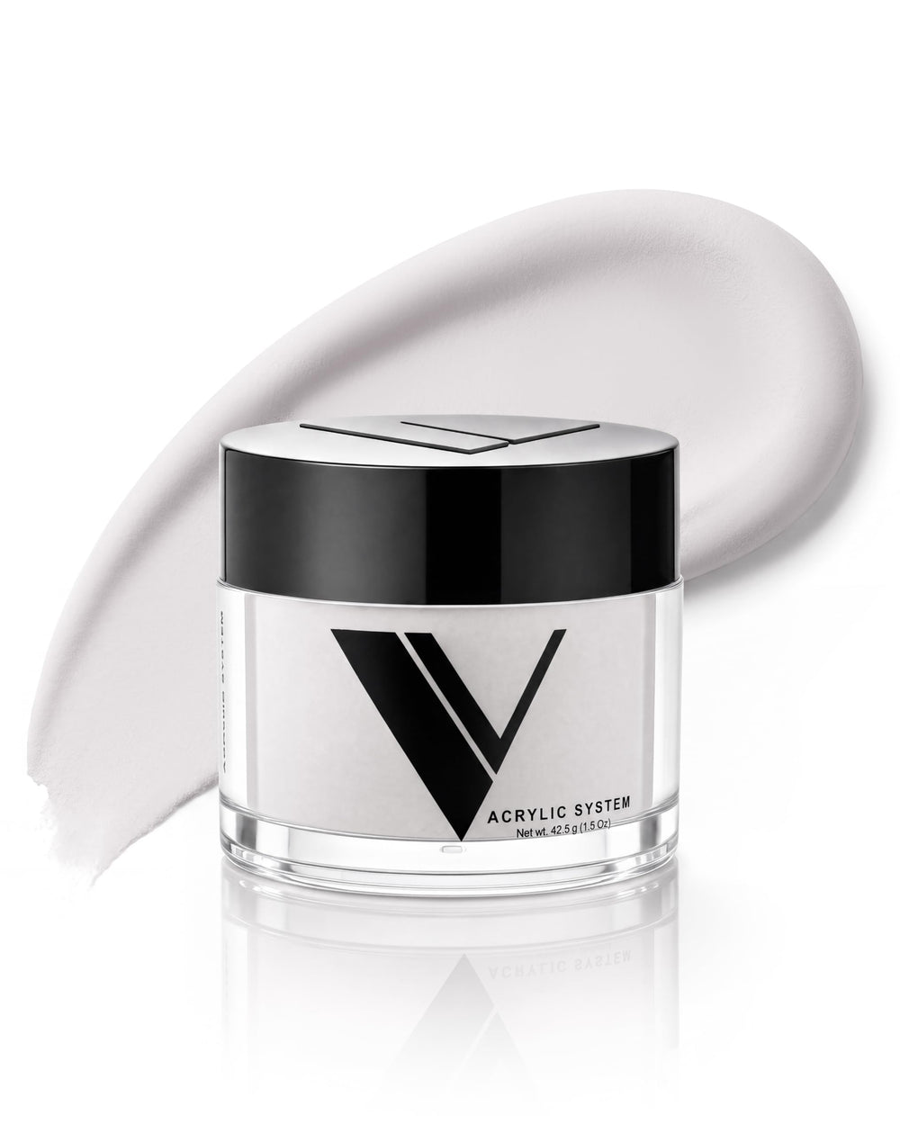 V Beauty Pure jar front view showing label and 1.5 oz size for easy identification and storage