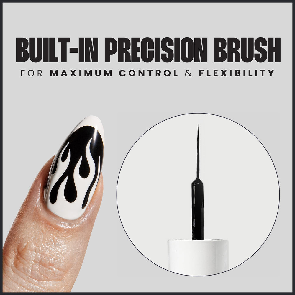 V Beauty Pure swatches of black and white gel pigments showing opaque payoff