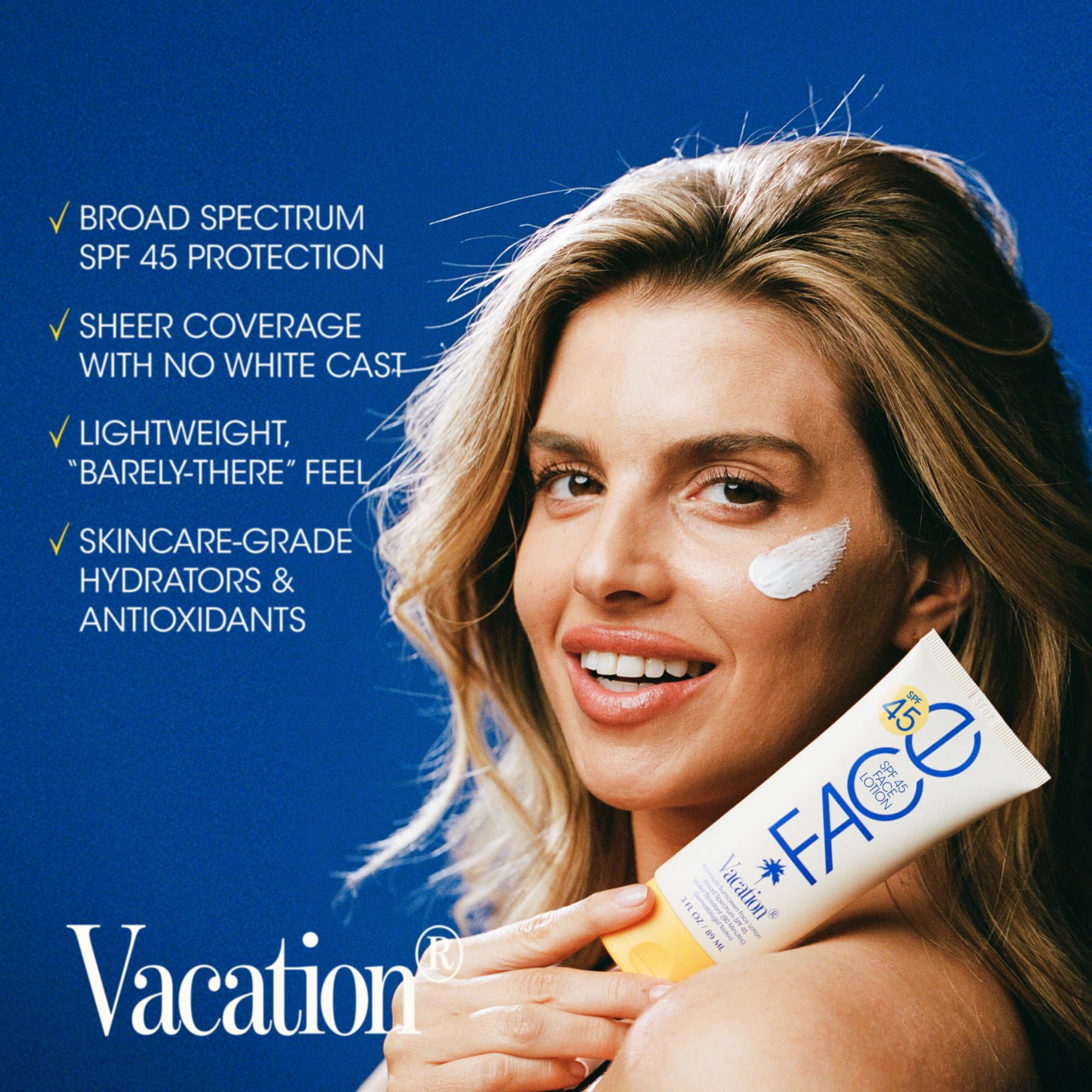 VACATION pump-detail demonstrating convenient dispensing and mess-free application