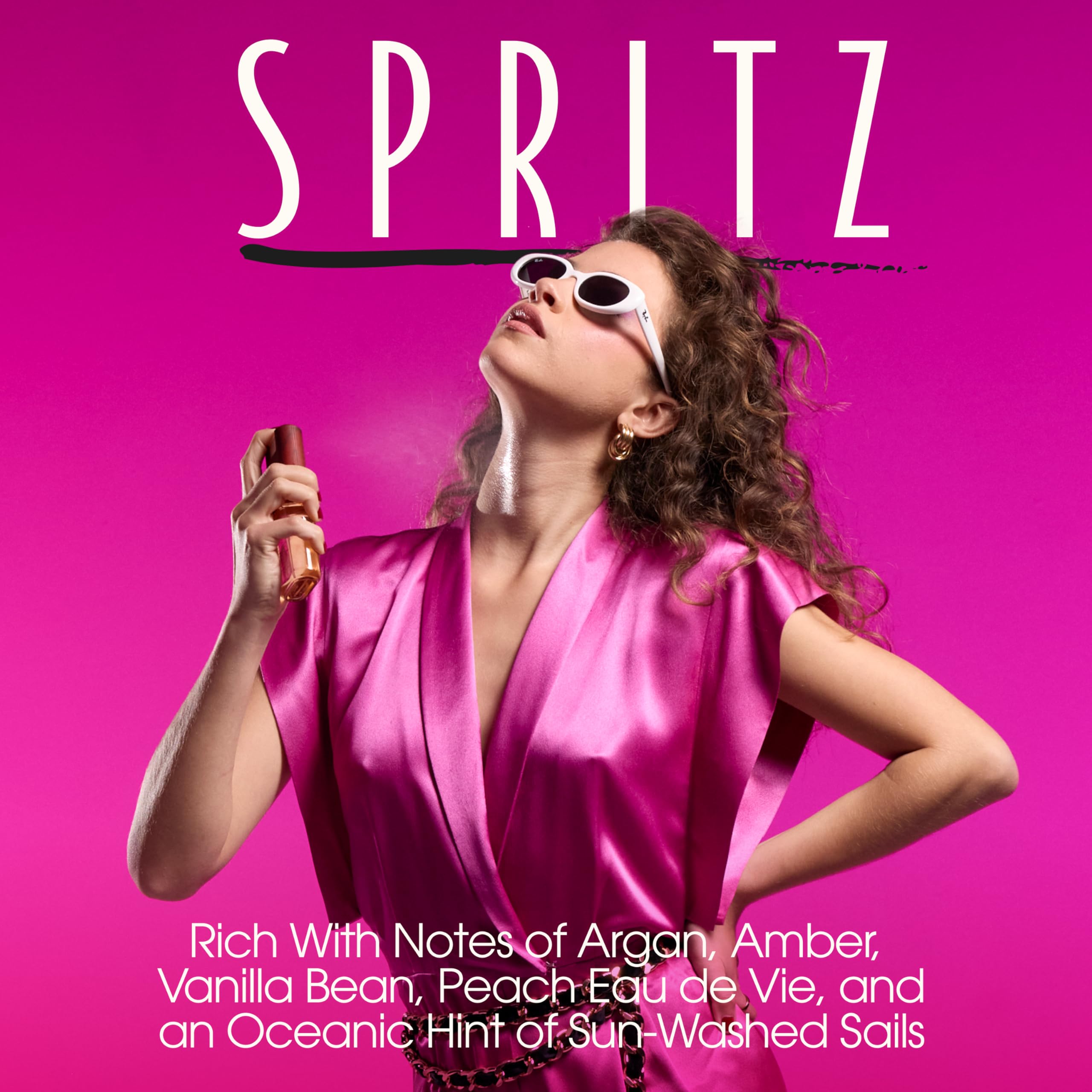 VACATION close-up label showing scent name and premium collaboration