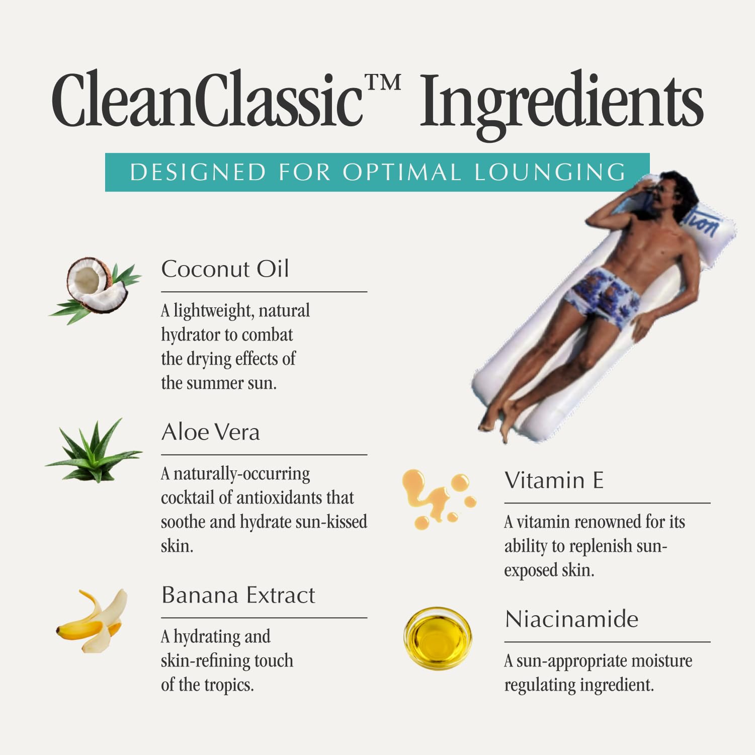 VACATION product label showing actives and Hawaii compliance details