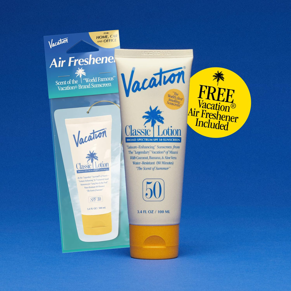 VACATION sunscreen applied on arm illustrating invisible finish and hydration