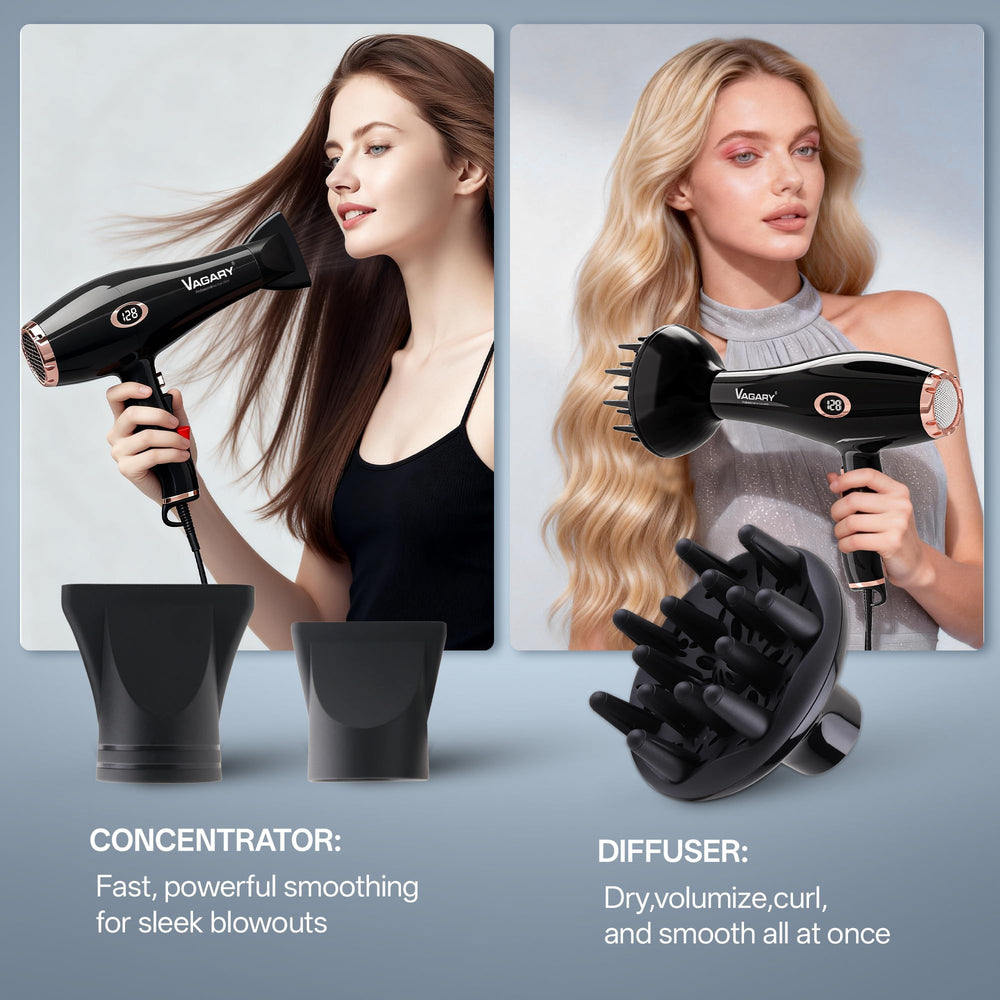 VAGARY concentrator nozzles attached focusing airflow for faster blowouts and smoothing