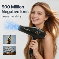 VAGARY diffuser attachment on dryer dispersing air to reduce frizz and preserve curls