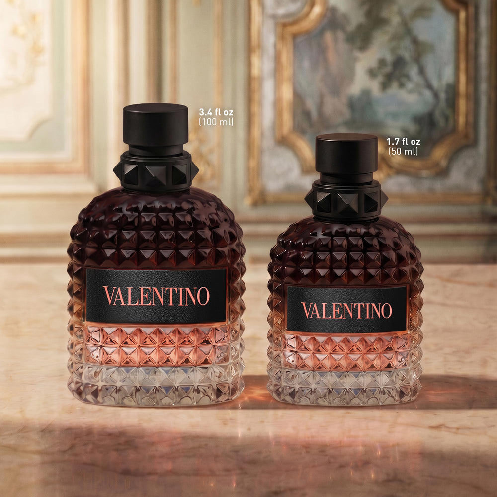Artful apple note visual representing Valentino fruity freshness benefit