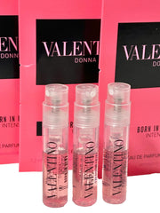 Valentino close-up of spray nozzle on mini vial highlighting controlled application