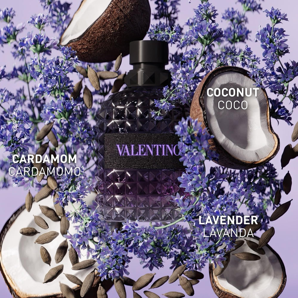 Valentino side label close-up highlighting product name and size for clear identification
