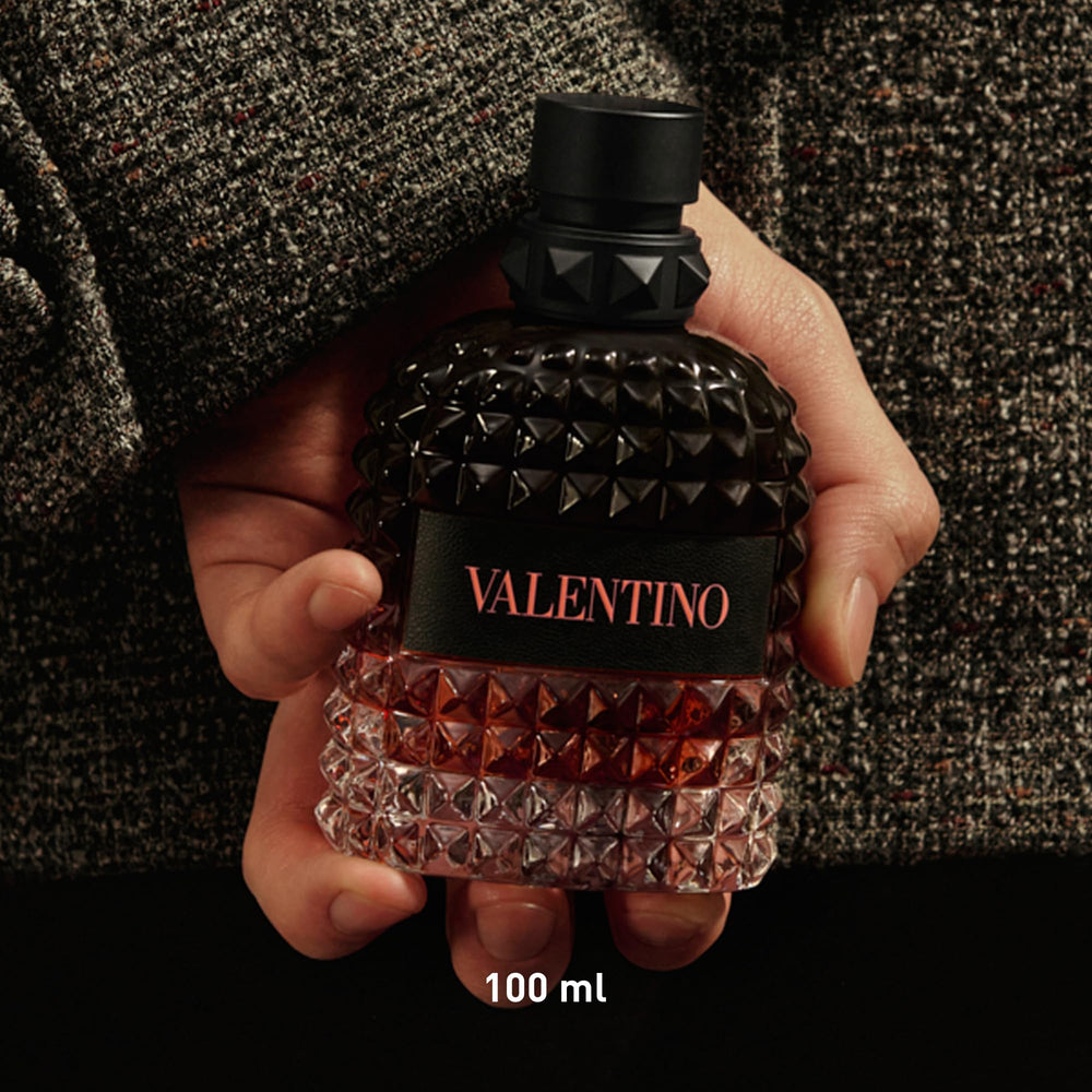 Valentino cap and spray nozzle close-up for precise application control