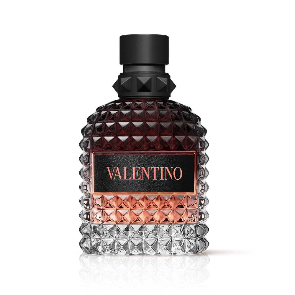 Valentino bottle front view showing elegant design and immediate visual appeal
