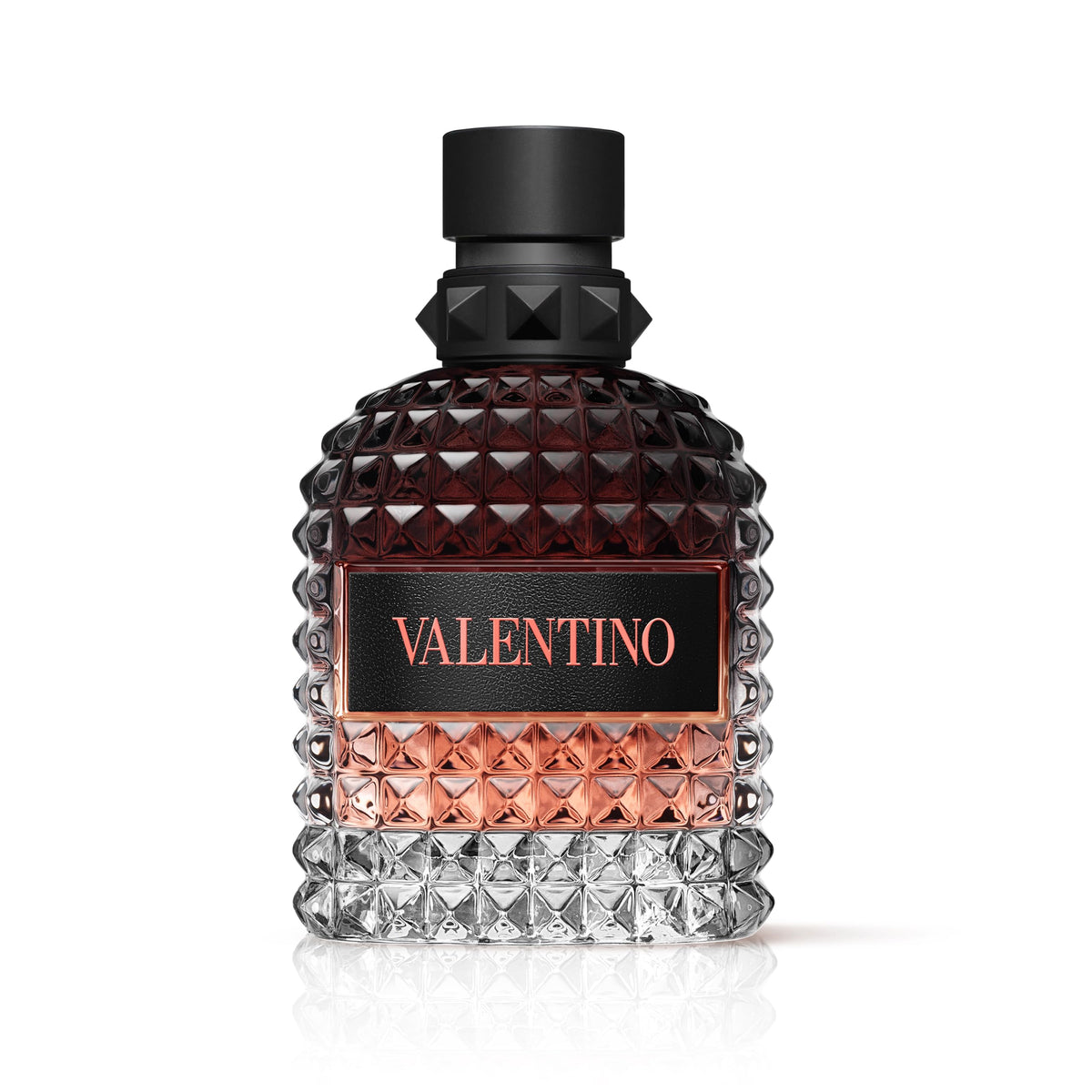 Valentino bottle front view showing elegant design and immediate visual appeal