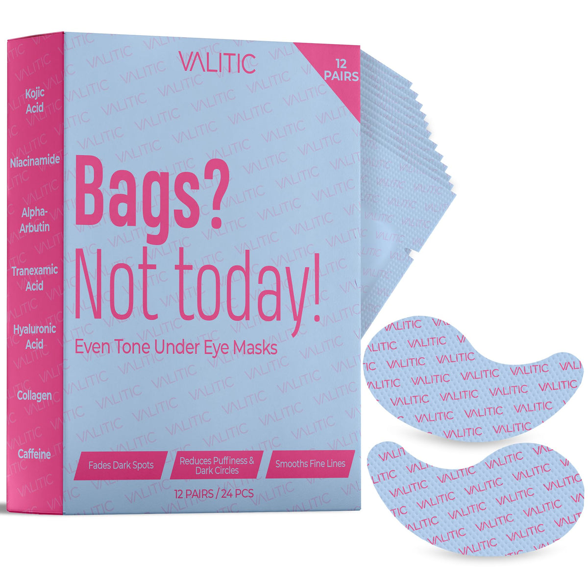 VALITIC front packaging showing 12-pack and product benefit