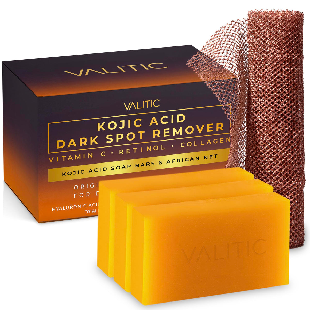 VALITIC front packaging showing three bars and net for visible value