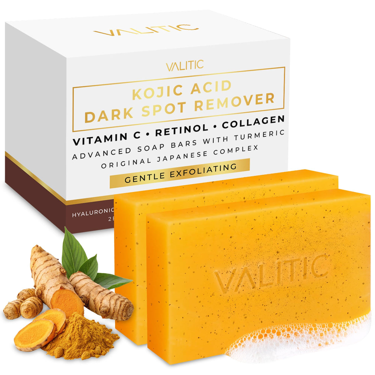 VALITIC front packaging two-bar set showing product benefits