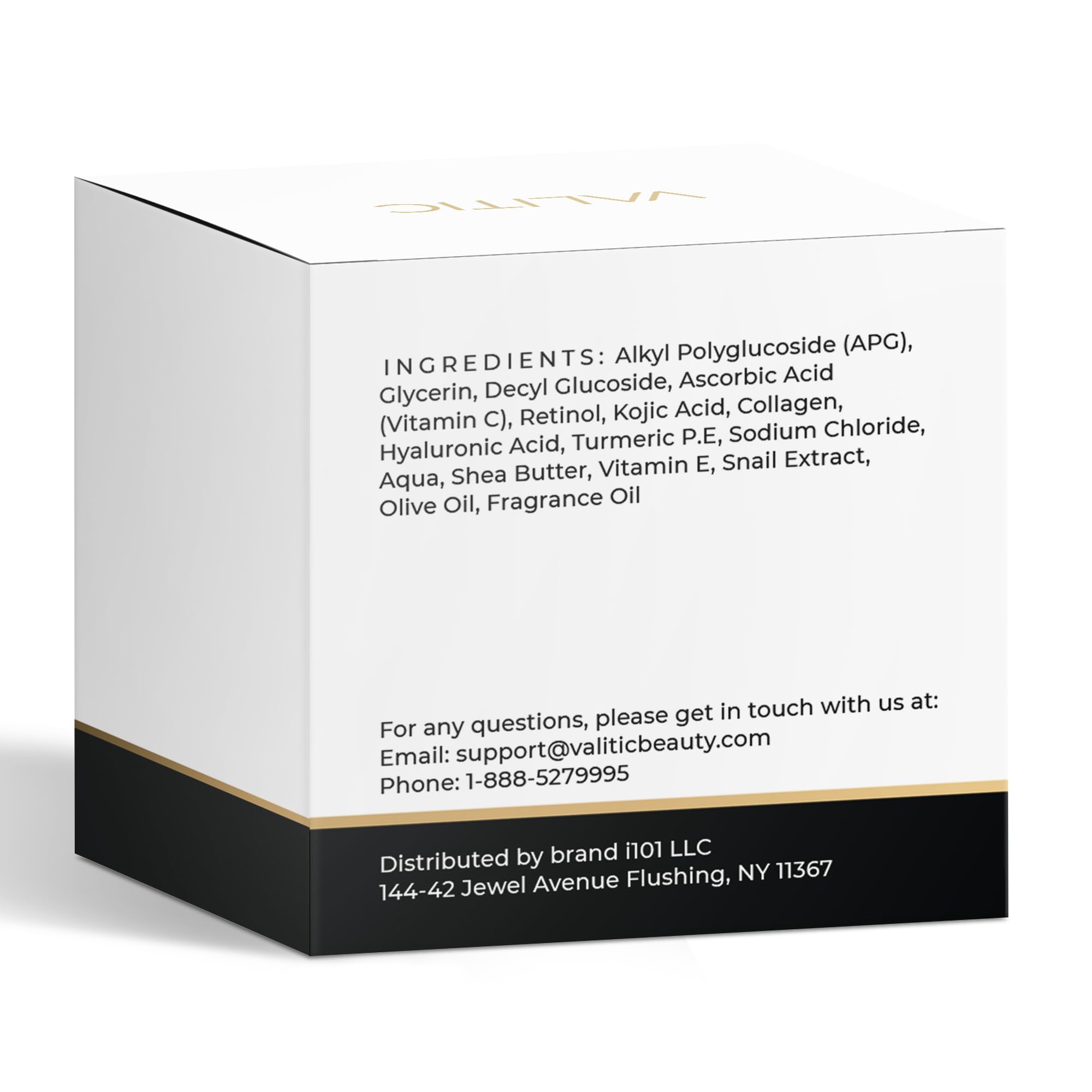 VALITIC lifestyle bathroom routine showing brightening benefit