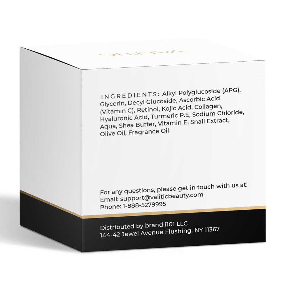 VALITIC lifestyle bathroom routine showing brightening benefit