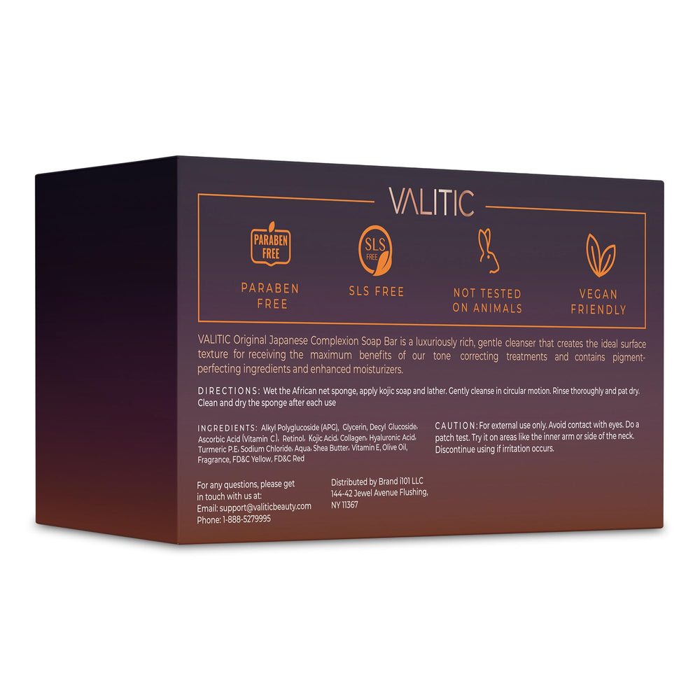 VALITIC opened bar showing warm color and natural turmeric infusion