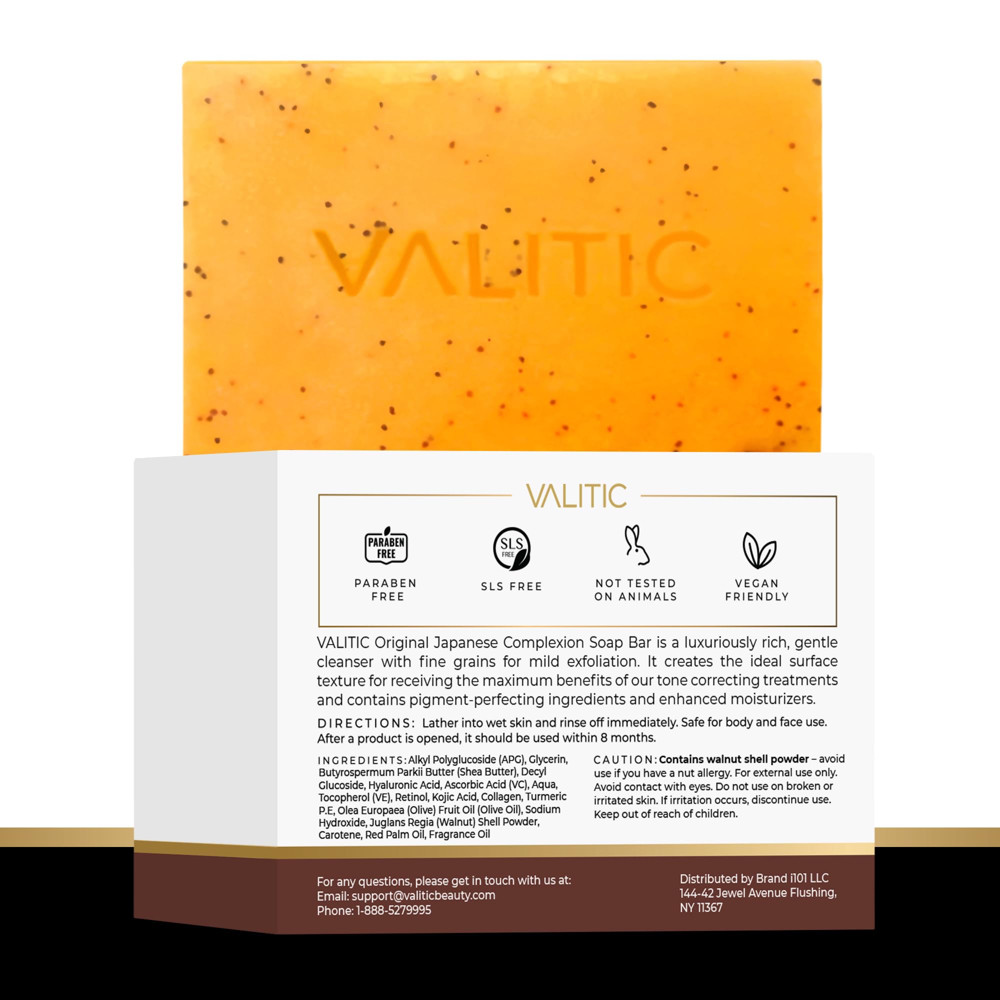 VALITIC packaging staged in bathroom for everyday skincare routine