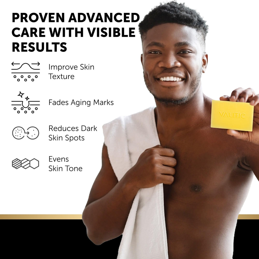 VALITIC label close-up listing active ingredients for dark spot support