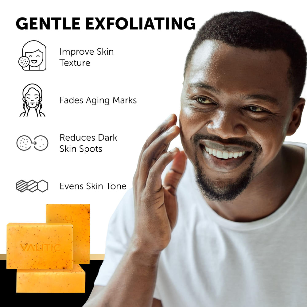 VALITIC soap lather on hand delivering gentle cleansing and hydration