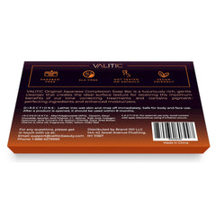 VALITIC soap lathered on hand demonstrating gentle brightening action