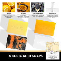 VALITIC turmeric soap close-up showing texture and brightening benefit