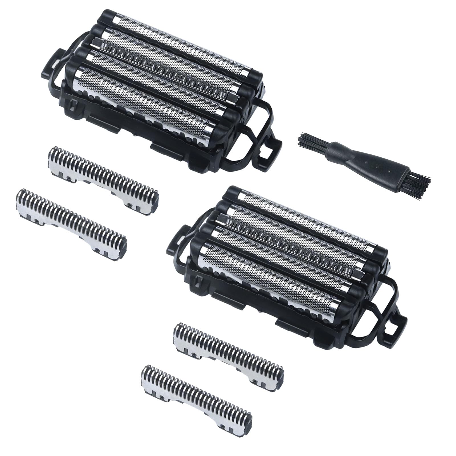 VALLNEI front view of two replacement foil and blade sets showing cost-saving bundle benefit