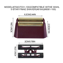 VALLNEI installed on a Wahl press-shaft razor for restored professional finish