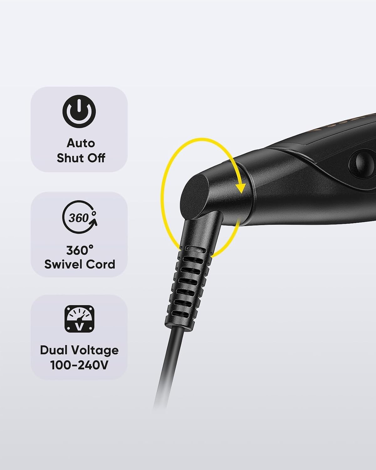 VANESSA PRO lifestyle travel shot showing dual-voltage convenience abroad