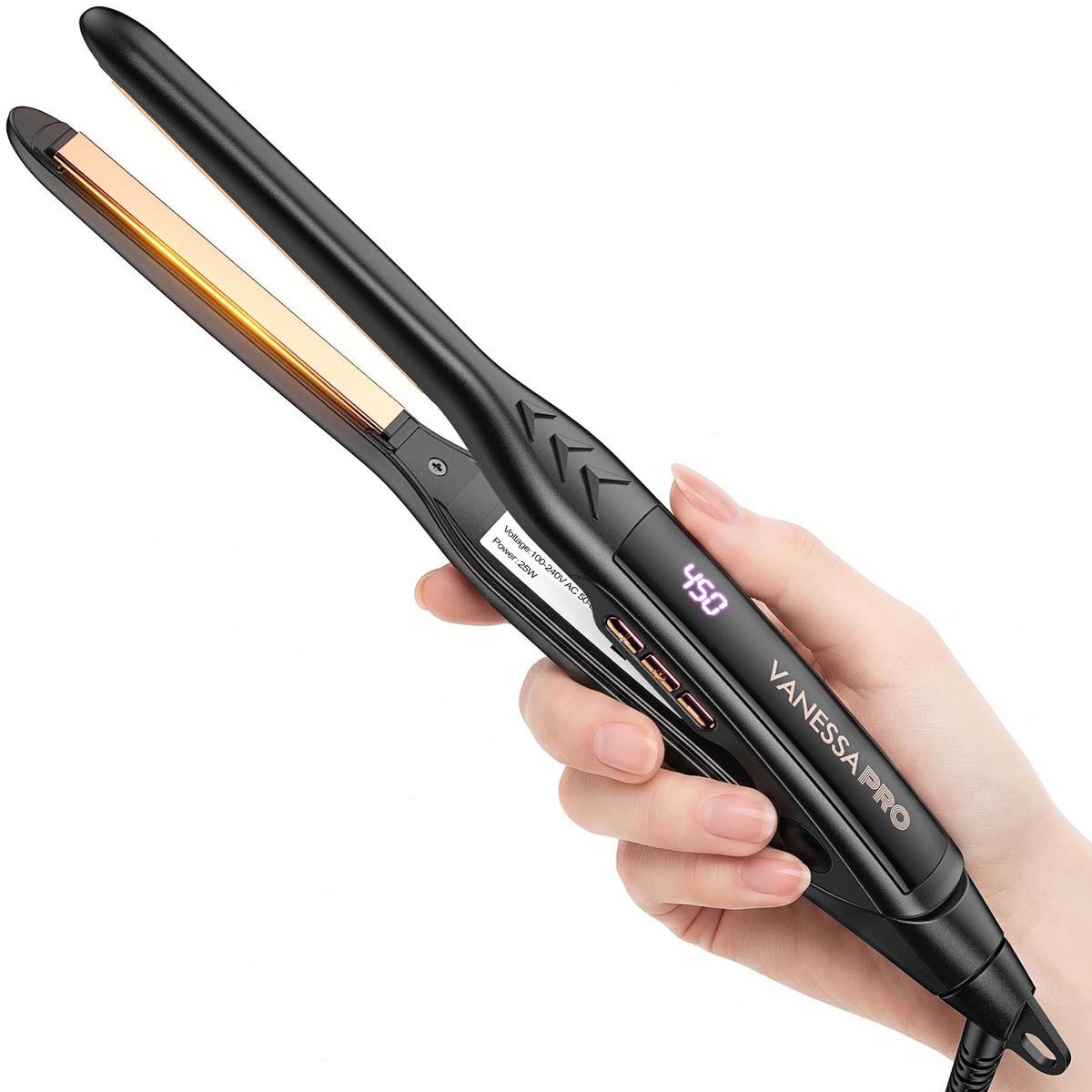 VANESSA PRO front view showing compact slim design and portability benefit