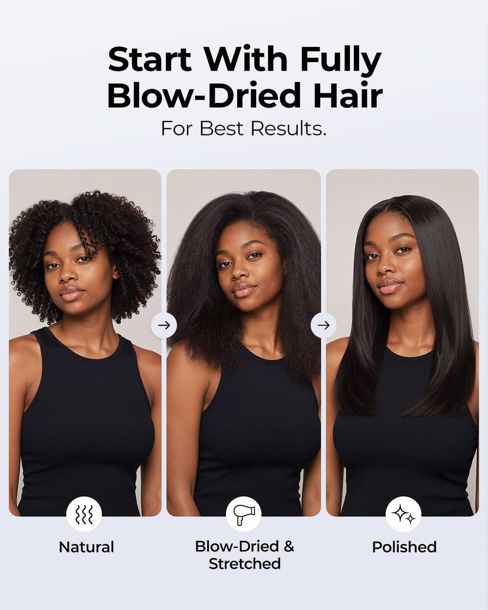 VANESSA PRO rounded tip detail enabling crease-free curls and styling precision