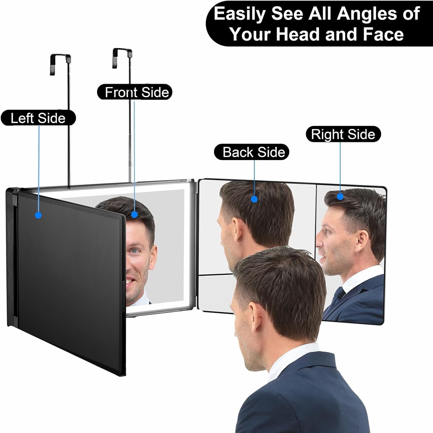 Vanexiss real glass edge detail showing clear undistorted reflection benefit