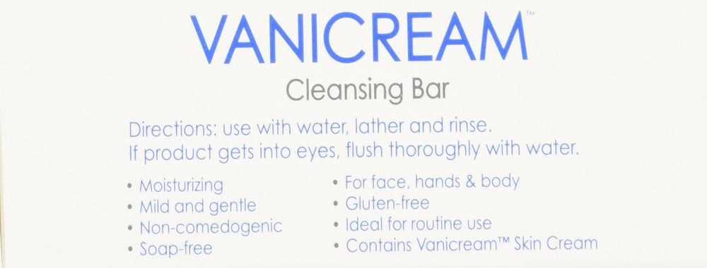 Vanicream close-up of bar texture highlighting gentle foam and softness