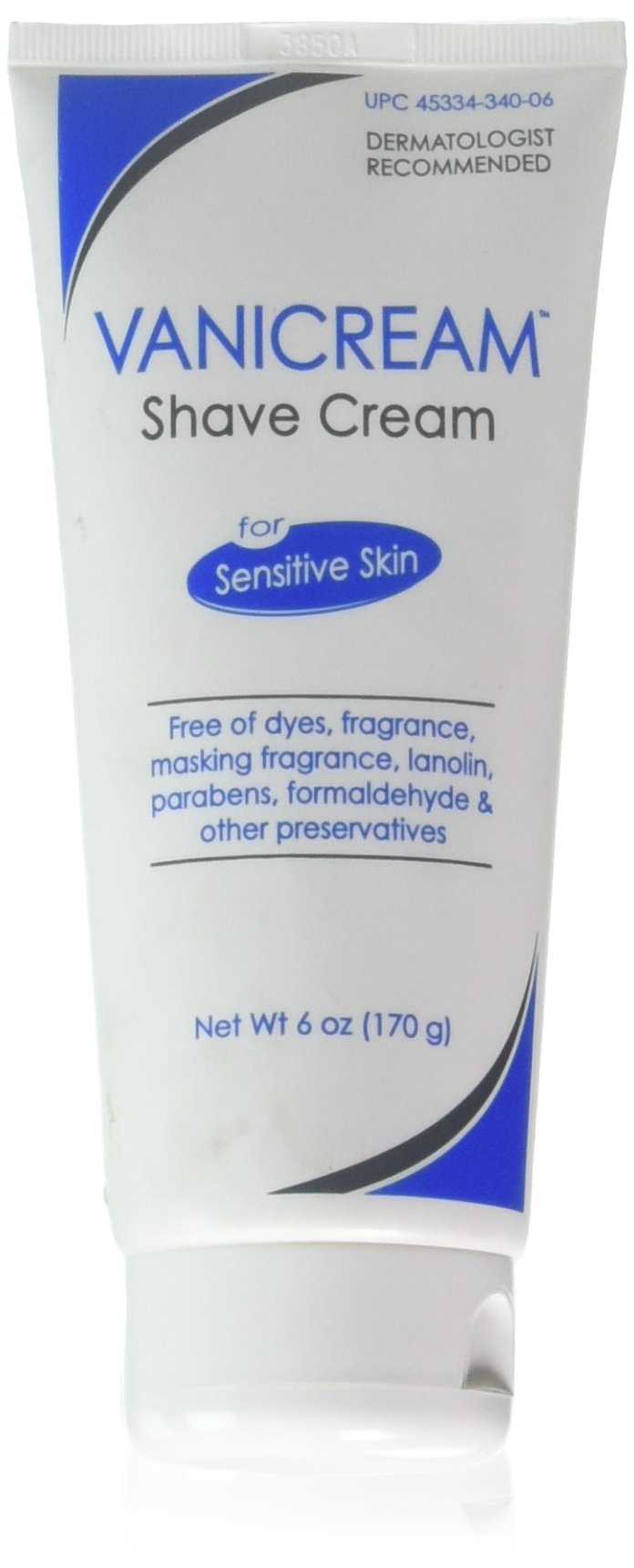 Vanicream front packaging showing 6 oz tube and gentle formula benefits