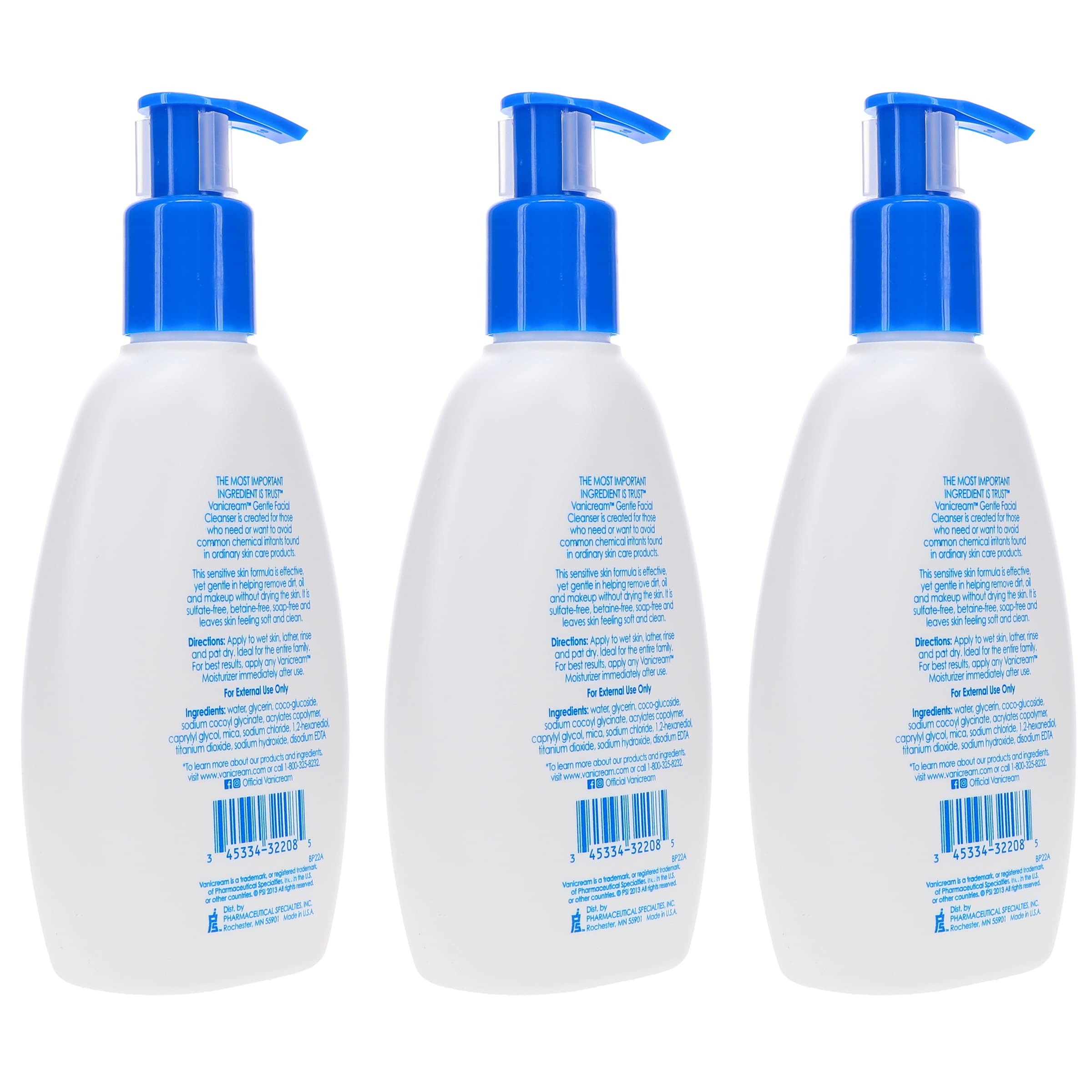 Vanicream being dispensed from bottle showing controlled application