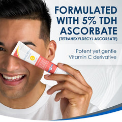 Vanicream serum applied to hand showing quick absorption and glow